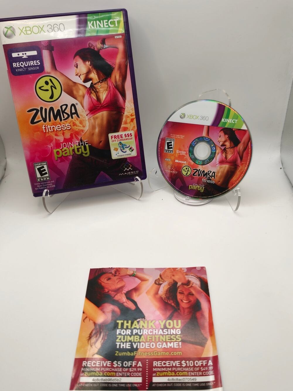 Zumba Fitness Xbox 360 Kinect CIB Complete Dance Workout